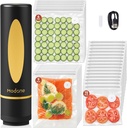 Vacuum Sealer, Food Saver Vacuum Sealer Machine, Compact Handheld Vacuum Sealers with 30 Reusable Vacuum Seal Bags for Freshness Preservation Food Storage