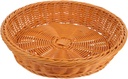 Wicker Fruit Storage Basket Round Home Kitchen Snack Box Bread Basket for Table Imitation Rattan Capacity
