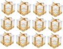 Cupcake Boxes Clear Packing Box Window Easy Assembly for Bakery Desserts