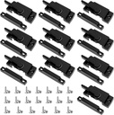 10 Pack Cam Action Black Window Locks, Window Latches with Keeper Diecast, Sliding Window Parts, Replacement Sash Locks for Sliding Windows Double Hung Windows