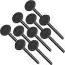 Garage Door Roller, 6200ZZ Sealed Bearing Extra Quiet Nylon Roller, 7" Stem, Pack of 10 - Black Series