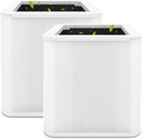 211+ Replacement Filter Compatible with Blue Pure 211 Air Purifiers, 2-in-1 True HEPA Particle and Activated Carbon Filters, 2 Pack