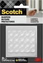 Scotch Clear Adhesive Bumper Pads 20 PCS, Self-Stick Rubber Pads 1/2" Round, Cabinet Door Rubber Bumpers, Designed to Protect Cabinets and Drawers, Sound Dampening, Transparent (SP950-NA)