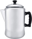 Shipenophy Percolator Coffee Pot, Aluminum Alloy Camping Coffee Makers Pot Percolator Tea Kettle for Stove Top, Coffee Kettle with Lid for Home Cafe Use