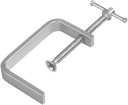 50-100mm C-Clamp G-Clamp Woodworking Workholding Devices Clamp For Wood Metal Plastic Drilling Fixing Tool With Smooth Grip Handle(0-50mm)
