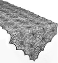 Halloween Table Runner, 72 Inches Long Black Lace Spider Web Table Runner Placemats Netting Backdrop Halloween Decorations Indoor Desk Centerpiece Kitchen Coffee Accessories Farbic Decor Topper