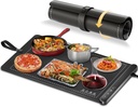 Food Warming Mat, Upgraded Graphene Full Surface Heating Foldable Heater Food Pad, Compact Silicone Materials, 6 Heat Settings, Multifunctional Food Warmers for Parties Buffet, Daily Life Use (1)