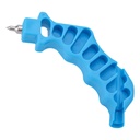 2 in 1 Drip Irrigation Hole Punch, Fitting Insertion Tool for 1/4in PE Tubing Outdoor Pipe Hand Punch Tool Easy Installation for Emitters & Sprinkler Systems (Blue)