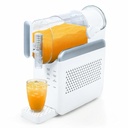 Slushie Machine for Home,Frozen Drink and Slushy Maker,240W Fast Make Slushy 5-10 Minutes,No Ice Needed, 6 Preset Programs Slushie Maker with Auto Clean,Frozen Margaritas, Frappés, Milkshake(White)