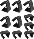 Eagles 10 Pieces Patio Furniture Clips, (5PCS 2.4inch + 5PCS 1.7inch) Patio Sofa Clips Rattan Furniture Clamps Wicker Chair Fasteners, Strong Connectors for Polyrattan Garden Furniture Set