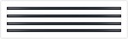 BUILDMART - 26x8 Modern AC Vent Cover - Decorative White Aluminum Air Vent - Standard Linear Slot Diffuser - Heating and Cooling Register Grille for Ceiling, Walls & Floors - Texas Buildmart