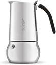 Bialetti Kitty Stove top Coffee Maker, 4-Cup (6 oz), Stainless Steel