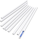 Delamu 128in Cord Hider for 1 Cord, Self-Adhesive Cord Covers for Wires on Wall, Easier Install Wire Covers for Cords on Wall, Cable Wire Hider, Cable Cover Management Raceway, W0.48 H0.3in, White