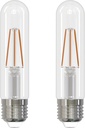 Bulbrite 776206 LED Filament T9 Light Bulb, 5.1W 2700k Warm White, Dimmable, E26 Base, Vintage Charm for Decorative Fixtures (2 Pack)