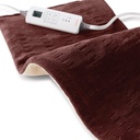 Sunbeam XL Back Neck and Shoulder Heat Therapy 12 x 24 with Auto Shut Off 6 Settings Machine-Washable Comfortable Microplush Fabric - Burgundy