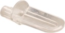 Prime-Line U 9256 1/4 In., Clear Plastic, Spoon Style Shelf Support Peg (12 Pack)