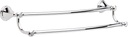 Delta Cassidy (1-Pack) 24'' Double Towel Rack for Bathroom Polished Chrome Double Towel Bar for Bathroom Wall Towel Holder Dual Rod Wall Mounted 79725