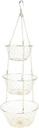 3 Tier Hanging Basket, Heavy Duty Wire Organizer Wire Hanging Baskets Vegetable Basket Organizer Space Saving Kitchen Storage