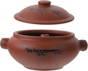 Cabilock Ceramic Stew Pot Multi Purpose Slow Cooking Steam Pot for Healthy Boiling and Simmering Non Stick Kitchen Casserole