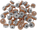 ALIMITOPIA 40pcs Screw-on Furniture Felt Pad Chair Glide Slider Hardwood Floor Protector for Wooden Leg Feet of Chair Table Furniture(Φ20mm or 0.8";Brown)