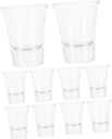 IMIKEYA 10pcs Vintage Goblet Glasses Elegant Wine Cups for Parties Communion and Celebrations Glass for Versatile Use Easy to Clean