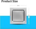 Exhaust Fan, Wall Mounted Vent Fans Ventilation Extractor Ceiling Mounted Exhaust Fan for Bathroom Extractor Fans Quiet Ventilation Fan Household Ventilator, 300x300mm for Kitchen Toilet