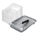 Bates-Paint Tray Set, 9 Inch, 12 pcs, Paint Roller Tray