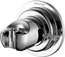 BOPai Suction Shower Head Holder, Relocatable Handheld Showerhead Holder, Chrome, Suitable for Installation On Smooth Surfaces