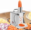 250W Vegetable Chopper Dicer Shredder Automatic Onion Potato Cutter Food Processor Fruit Cutting Machine w/6/8/10/12/15mm Blades