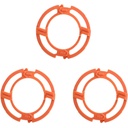 Shaver Head Blades Holder Plate Fits for Razor Series 7000 9000 RQ12 ABS 3PCS Orange Blade Lock Ring Retaining Rings for Shaver Series 7000 9000 RQ12 Models