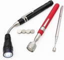 Telescopic Magnetic Pickup Tool Set, 10LB Magnet Pickup 30", 2LB Telescoping Pocket Magnet 25", Extendable LED Magnet Stick Tool 22" for Screws Nuts Pins