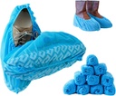 Premium Disposable Boot & Shoe Covers Booties | 100 Pack | Durable, Non-Slip, Non-Toxic, Water Resistant, Recyclable Protectors for Indoor & Outdoor | Large Size Fits Most Shoes