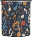 ALAZA Music Note Musical Airtight Coffee Bean Canister 30oz Food Storage Containers with Lids For Gournd, Tea, Sugar, Flour, Rice, Cereal, Candy Cookie Jar