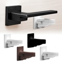 Child Proof Door Lever Lock, Baby Proofing Door Handle Lever, One Hand Operation, Compact Minimalist Design, Strong Adhesive, Easy Installation, 4 Pack (2 White, 1 Black, 1 Brown)