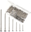 cSeao Nails Hardware Assortment Kit, Stainless Steel Nails for Hanging Pictures, Woodworking, Pack of 410 Pieces