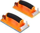 Hand Sander Block with Spong Handle,Katfort Drywall Hand Sander Perfect for 9 x 3.6 inch Sandpaper block for Drywall Wood Metal Polishing