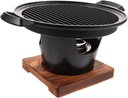 Portable Mini Bbq Grill Oven for People Lightweight Grilling Pan Stove with Non Stick Surface Heat Resistant and Corrosion for Indoor and Outdoor Barbecue Cooking