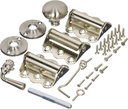 Wright Products - Full Screen Door Kit for Vinyl and Wood Screen Doors, Satin Nickel