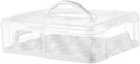 Cupcake Portable Carrier with Closure, White
