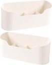 2pcs Hanging Storage Basket for Kitchen Bathroom Decor Silverware Organizer Hips Material Sturdy Elegant