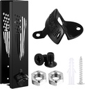 18 Inch Can Cooler Holder with Beer Bottle Opener 2 in 1 Wall Mounted Can Cooler Holders Black Metal Dispenser for Home Office Bar Club Party Gift Outdoor Indoor Counter Table