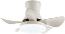 26 inch Small Ceiling Fan with Lights, Modern Flush Mount Indoor Ceiling Fans with Lights and Remote, 6 Speed 3 Color, Reversible DC Motor, Low Profile Ceiling Fans for Bedroom Living Room
