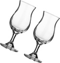 2pcs Transparent Goblet Glasses for Parties Holiday Juices and Cocktails Unique Design Stable Base for Home Decor and Giving