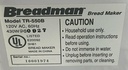 Paddle for Breadman Bread Maker Machine Model TR-550B only