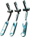 3 Pieces Handles Curving Hand Shanks ，compatible For MQL， Soft Serve Icecream Machines New Accessories Ice Cream Makers Spare Parts