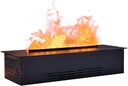 Water Vapor Fireplace Embedded 3D Atomization Electric Fireplace Household Living Room Humidifier Electrics Fireplaces Lengthened Simulation Flame Black Electric Fireplace ( Color : Black , Size : 76x
