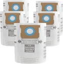 for Shop Vac Bags 5-8 Gallon, Type E 90661 9066133, Type H 90671 9067133; VF2004, VHBS VDBS High- Efficiency Disposable Vacuum Collection Filter Bags 5 Pack