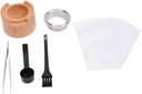 Coffee Capsule Refill Kit,Aluminum Foil Seal Kit for Reusable Pods, Includes Reusable Capsule Holder, Brush, Coffee Powder loop, Scoop and 50Pcs Seal Lids