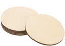 DMiotech Basswood Sheet Round Unfinished Wood Boards 6 Inch x 1/4 Inch Plywood Wood Circles Wood Discs for Crafts Painting Hobby DIY Model Projects, 5 Pack