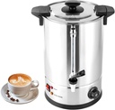 Commercial Coffee Urn, Quick Brew Commercial Coffee Percolator, Double Wall Stainless Steel Large Coffee Maker Hot Water Urn w/Stays Hot for Home, Party, Office, Wedding (12L,1KW)
